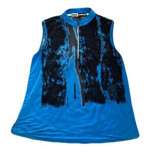 Jamie Sadock Women's Sleeveless Quarter Zip Top Performance Golf Shirt Large